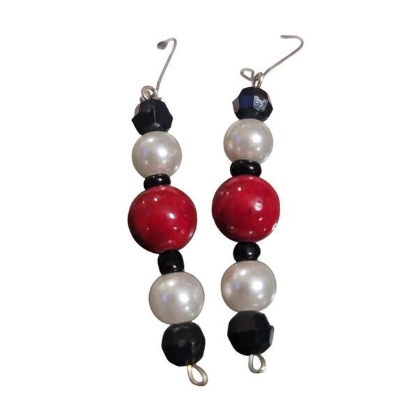 New Beaded Dangle Earrings - Picture 2 of 2